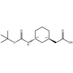 trans 2-{3-[(tert-Butoxy)carbonyl]amino}cyclohexyl]-acetic acid,trans 2-{3-[(tert-Butoxy)carbonyl]amino}cyclohexyl]-acetic acid