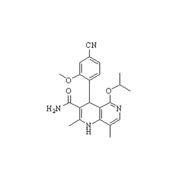非奈利酮杂质F,1,6-Naphthyridine-3-carboxamide, 4-(4-cyano-2-methoxyphenyl)-1,4-dihydro-2,8-dimethyl-5-(1-methylethoxy)-