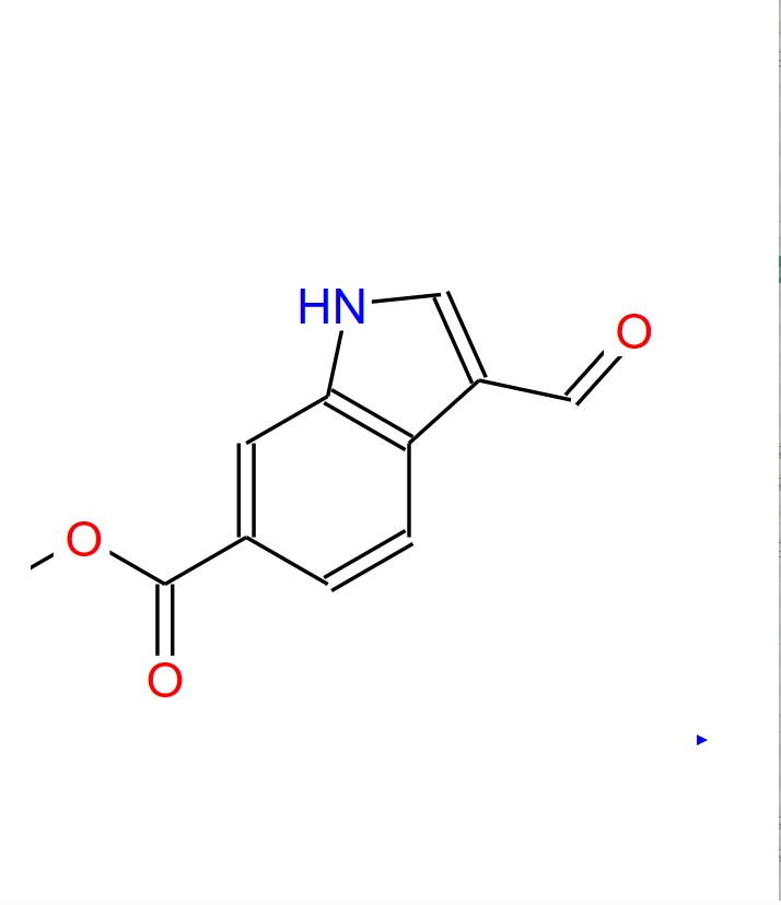 3-甲酰吲哚-6-羧酸甲酯,METHYL 3-FORMYLINDOLE-6-CARBOXYLATE