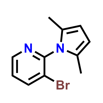 3-溴-2-(2,5-二甲基-1H-吡咯-1-基)吡啶,3-Bromo-2-(2,5-dimethyl-1H-pyrrol-1-yl)pyridine