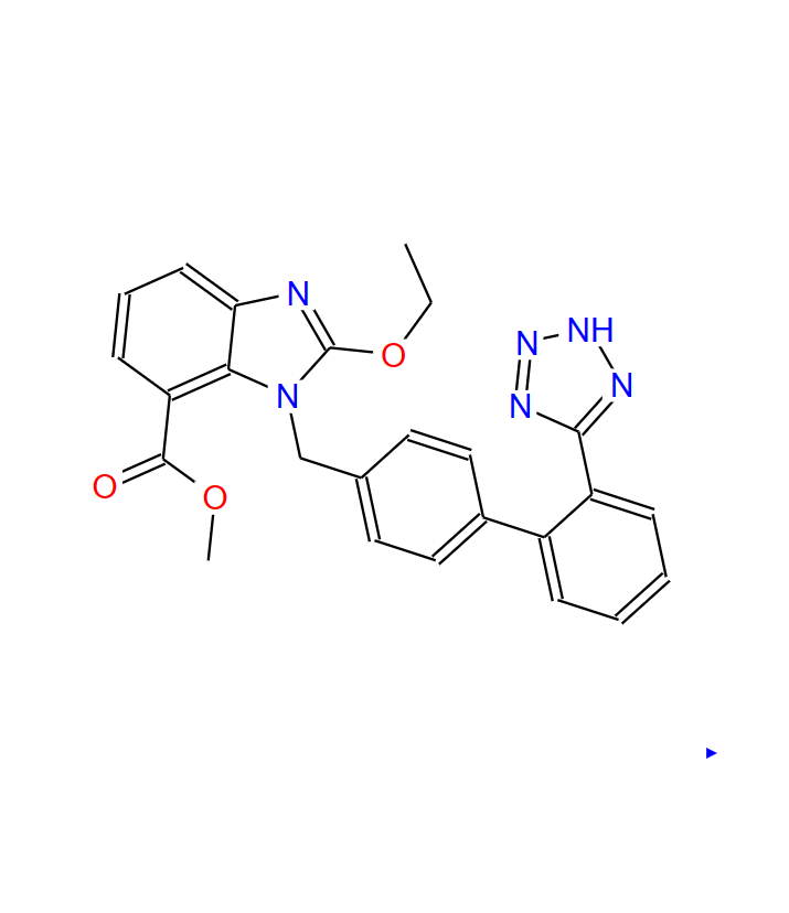 2-乙氧基-1-[[(2'-(1H-四唑-5-基)联苯-4-基)甲基]苯并咪唑]-7-甲酸甲酯,Ethyl-2-Ethoxy-1-[[(2'-(1h-Tetrazol-5-Yl)Biphenyl-4-Yl)Methyl]Benzimidazole]-7-Carboxylate
