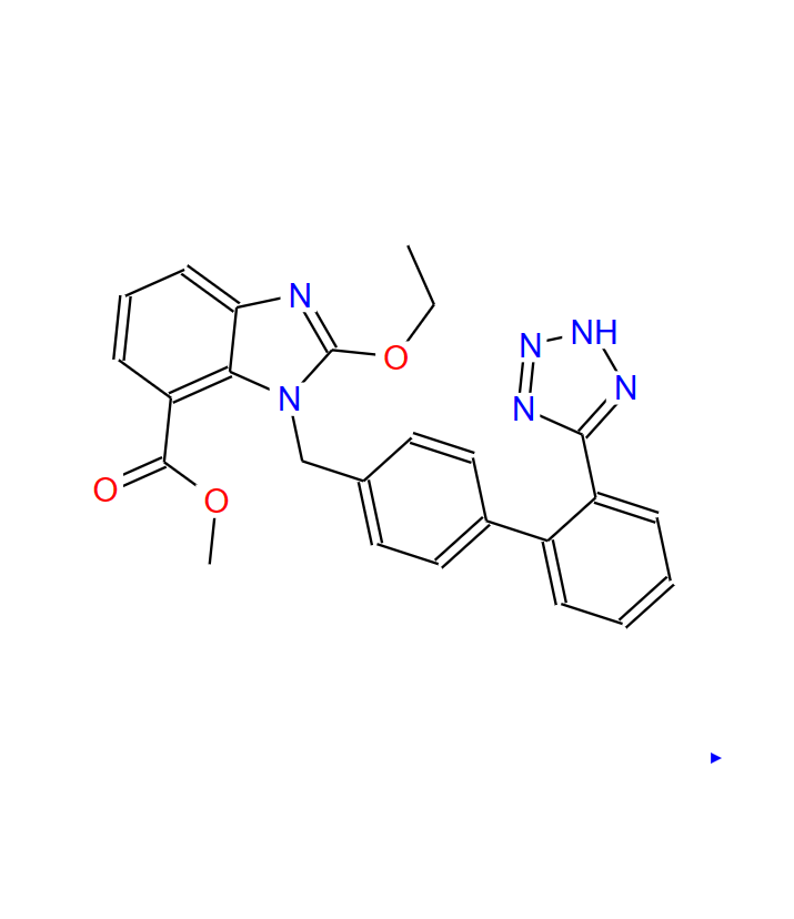 2-乙氧基-1-[[(2'-(1H-四唑-5-基)聯(lián)苯-4-基)甲基]苯并咪唑]-7-甲酸甲酯,Ethyl-2-Ethoxy-1-[[(2'-(1h-Tetrazol-5-Yl)Biphenyl-4-Yl)Methyl]Benzimidazole]-7-Carboxylate