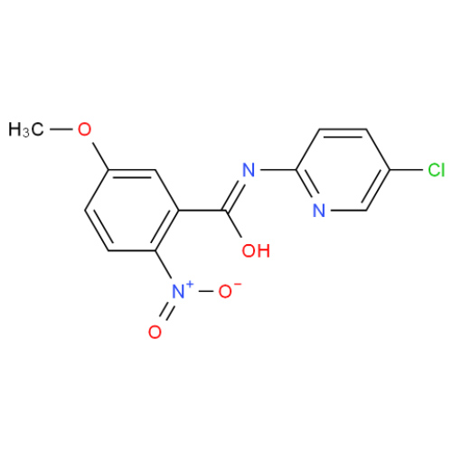 N-(5-氯-2-吡啶基)-5-甲氧基-2-硝基苯甲酰胺,2-nitro-N-(5-chloro-pyridin-2-yl)-5-methoxy-benzamide