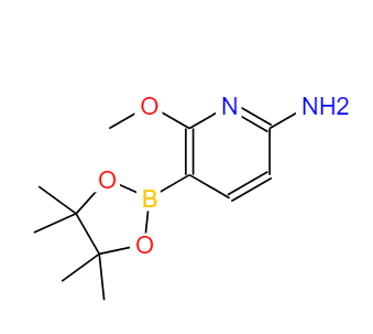 2-氨基-6-甲氧基吡啶-5-硼酸频那酯,6-methoxy-5-(4,4,5,5-tetramethyl-1,3,2-dioxaborolan-2-yl)pyridin-2-amine