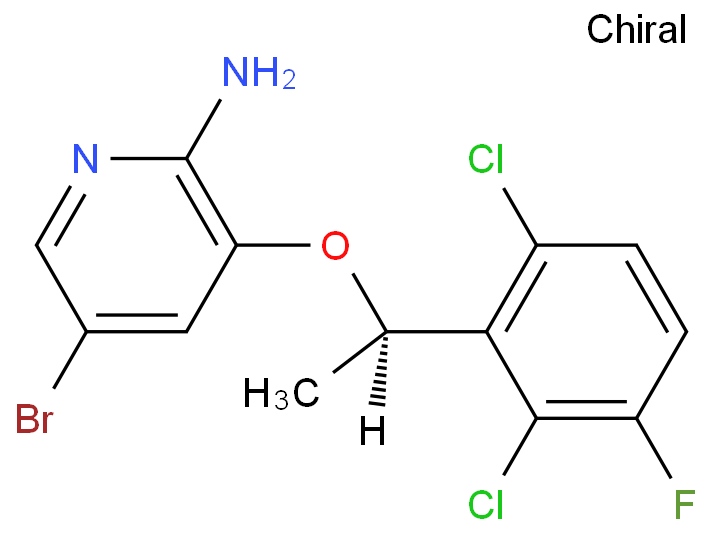 [5-溴-3-[(1R)-(2,6-二氯-3-氟苯基)乙氧基]吡啶-2-基]胺,(R)-5-bromo-3-[(1R)-1-(2,6-dichloro-3-fluorophenyl)ethoxy]pyridin-2-amine