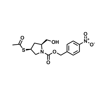 多尼侧链中间体,4-nitrobenzyl (2S,4S)-4-(acetylthio)-2-(hydroxymethyl)pyrrolidine-1-carboxylate