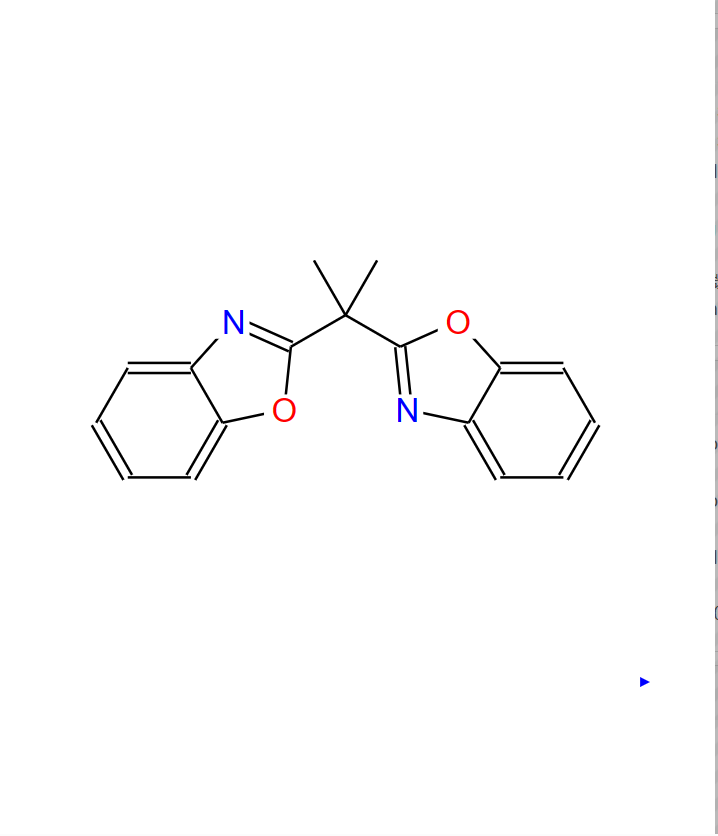 2，2'-（1-甲基亚乙基）双苯并恶唑,Benzoxazole, 2,2'-(1-methylethylidene)bis-