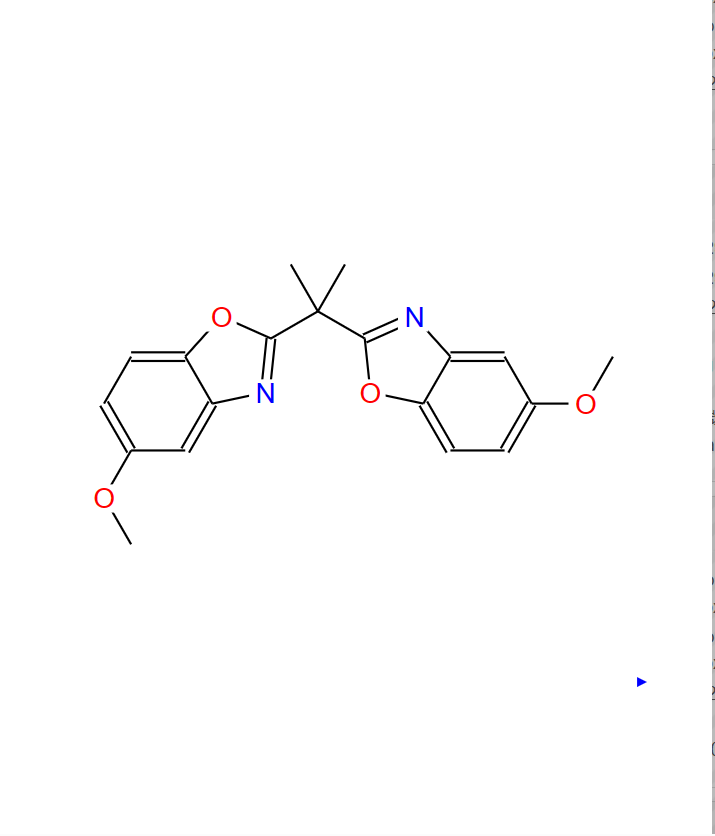 2，2'-丙烷-2，2-二基双（5-甲氧基苯并恶唑）,2,2'-(propane-2,2-diyl)bis(5-methoxybenzo[d]oxazole)