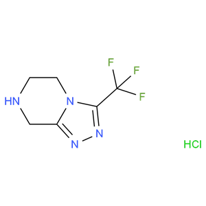 3-(三氟甲基)-5,6,7,8-四氢-[1,2,4]三唑并[4,3-a]吡嗪盐酸盐,3-(Trifluoromethyl)-5,6,7,8-tetrahydro-[1,2,4]triazolo[4,3-a]pyrazine HCl