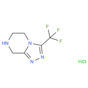 3-(三氟甲基)-5,6,7,8-四氫-[1,2,4]三唑并[4,3-a]吡嗪鹽酸鹽 ）（762240-92-6）