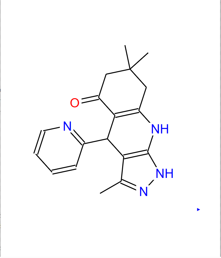 3,7,7-三甲基-4-吡啶-2-基-6,7,8,9-四氫吡唑并[1,3-B]喹啉-4(5H)酮,5H-Pyrazolo[3,4-b]quinolin-5-one, 1,4,6,7,8,9-hexahydro-3,7,7-trimethyl-4-(2-pyridinyl)-