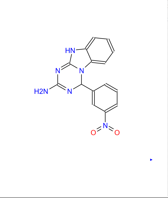 4-(3-硝基苯基)-3,4-二氢苯并[4,5]咪唑并[1,2-A][1,3,5]三嗪-2-胺,4-(3-nitrophenyl)-4,10-dihydro-[1,3,5]triazino[1,2-a]benzimidazol-2-amine