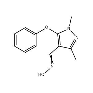 1,3-二甲基-5-苯氧基-4-吡唑甲醛肟,Pyrazole-1,3-dimethyl-5-phenoxy-4-carboxaldehyde oxime