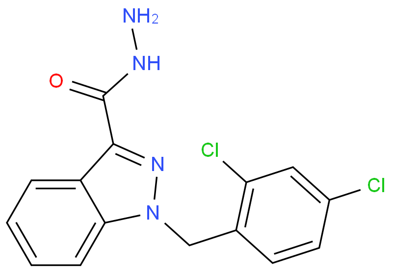 1-(2,4-二氯苄基)-1H-吲唑-3-碳酰肼,1-(2,4-dichlorobenzyl)indazole-3-carbohydrazide