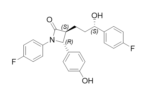 依折麦布杂质SSR,(3S,4R)-1-(4-fluorophenyl)-3-((S)-3-(4-fluorophenyl)-3-hydroxypropyl)-4-(4-hydroxyphenyl)azetidin-2-one