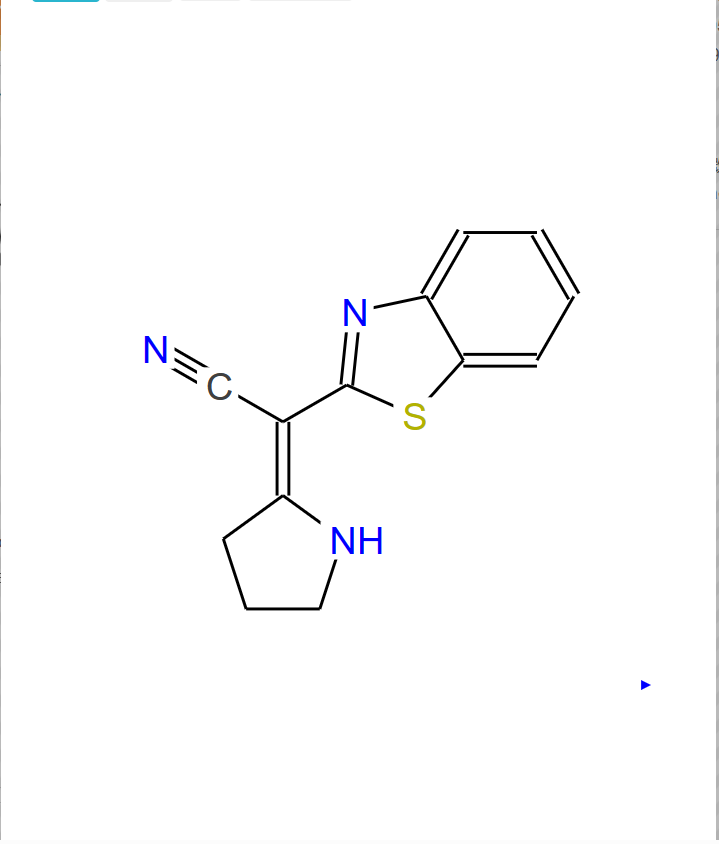 2-苯并噻唑乙腈α-2-吡咯烷基,2-Benzothiazoleacetonitrile, α-2-pyrrolidinylidene-