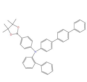 N-([1,1'-联苯]-2-基)-N-(硼酸频哪醇酯苯基)-[1,1':4',1'-三苯基]-4-胺,N-([1,1'-biphenyl]-2-yl)-N-(4-(4,4,5,5-tetramethyl-1,3,2-dioxaborolan-2-yl)phenyl)-[1,1':4',1''-terphenyl]-4-amine