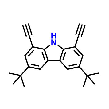 3,6-二叔丁基-1,8-二乙基-9H-咔唑,3,6-di-tert-butyl-1,8-diethynyl-9H-carbazole