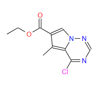 4-氯-5-甲基吡咯并[1,2-F][1,2,4]三嗪-6-羧酸乙酯,ETHYL 4-CHLORO-5-METHYLPYRROLO[2,1-F][1,2,4]TRIAZINE-6-CARBOXYLATE