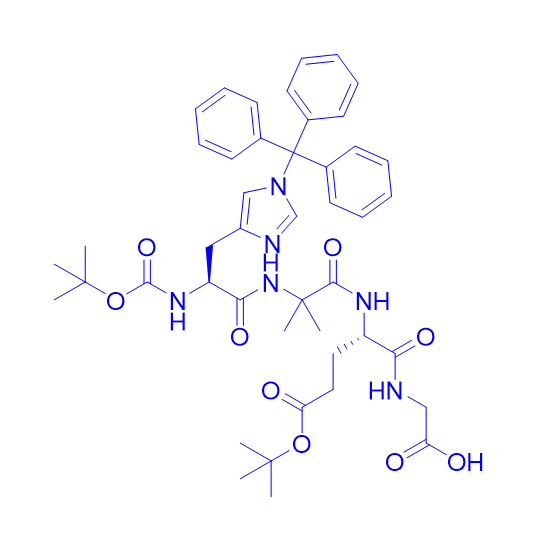 索玛鲁肽片段四肽,Boc-His(Trt)-Aib-Glu(tBu)-Gly-OH