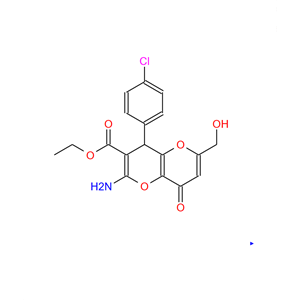 2-氨基-4-(4-氯苯基)-6-(羟甲基)-8-氧代-4,8-二氢吡喃[3,2-B]吡喃-3-羧酸乙酯