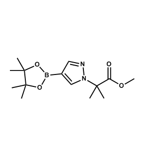 2-甲基-2-(4-(4,4,5,5-四甲基-1,3,2-二氧硼杂环戊烷-2-基)-1H-吡唑-1-基)丙酸甲酯