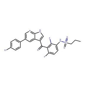 威罗菲尼,N-(3-(5-(4-Chlorophenyl)-1H-pyrrolo[2,3-B]pyridine-3-carbonyl)-2,4-difluorophenyl)propane-1-sulfonaMide