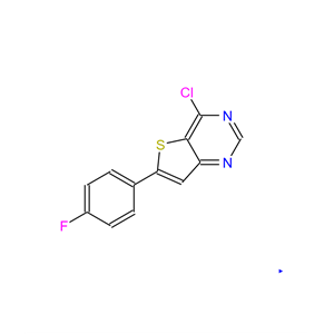 4-氯-6-(4-氟苯基)噻吩并[3,2-D]嘧啶,4-CHLORO-6-(4-FLUOROPHENYL)THIENO[3,2-D]PYRIMIDINE