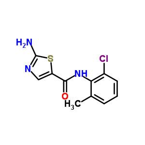 2-氨基-N-(2-氯-6-甲基苯基)-5-噻唑酰胺,2-Amino-N-(2-chloro-6-methylphenyl)thiazole-5-carboxamide