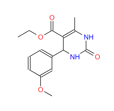 4-（3-甲氧基-苯基）-6-甲基-2-氧代-1,2,3,4-四氫-嘧啶-5-羧酸乙酯,4-(3-Methoxy-phenyl)-6-methyl-2-oxo-1,2,3,4-tetrahydro-pyrimidine-5-carboxylic acid ethyl ester