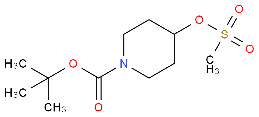 1-Boc-4-甲烷磺酰氧基哌啶,1-Piperidinecarboxylicacid, 4-[(methylsulfonyl)oxy]-, 1,1-dimethylethyl ester