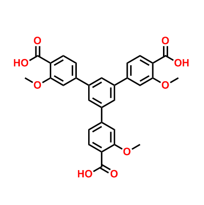 5'-（4-羧基-3-甲氧基苯基）-3,3'-二甲氧基-[1,1'-:3'-，1''-三苯基]-4,4'二羧酸,5'-(4-carboxy-3-methoxyphenyl)-3,3''-dimethoxy-[1,1':3',1''-terphenyl]-4,4''-dicarboxylic acid