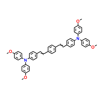 (E,E)-4,4'-[1,4-亚苯基双(乙烯-2,1-二基)]双[N,N-双(4-甲氧基苯基)苯胺,4,4'-((1E,1'E)-1,4-Phenylenebis(ethene-2,1-diyl))bis(N,N-bis(4-methoxyphenyl)aniline)