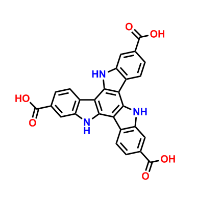 10,15-二氫-5H-二吲哚并[3,2-a:3',2'-c]咔唑-2,7,12-三羧酸,10,15-Dihydro-5H-diindolo[3,2-a:3',2'-c]carbazole-2,7,12-tricarboxylic acid