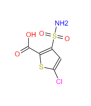 3-（氨基磺酰基）-5-氯噻吩-2-羧酸,3-(Aminosulfonyl)-5-chlorothiophene-2-carboxylic acid