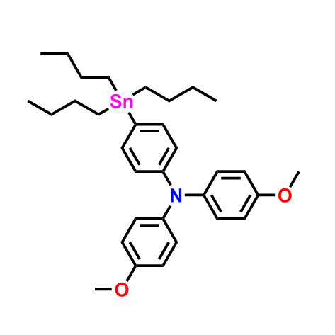 4-甲氧基-N-（4-甲氧苯基）-N-（3-三丁基锡基）苯基）苯胺,4-methoxy-N-(4-methoxyphenyl)-N-(4-(tributylstannyl)phenyl)aniline