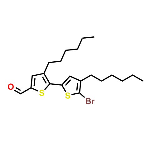 5'-溴-3,4'-二己基-[2,2'-联噻吩]-5-甲醛,5'-Bromo-3,4'-dihexyl-[2,2'-bithiophene]-5-carbaldehyde