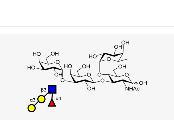 α-Gal LewisA Gala1, 3Galb1, 3(Fuca1, 4)GlcNAc,α-Gal LewisA Gala1, 3Galb1, 3(Fuca1, 4)GlcNAc