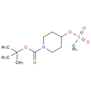 1-Boc-4-甲烷磺酰氧基哌啶,1-Piperidinecarboxylicacid, 4-[(methylsulfonyl)oxy]-, 1,1-dimethylethyl ester