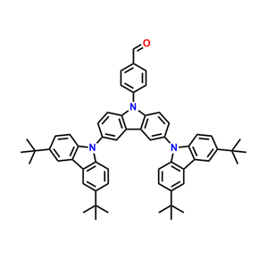 4-[3'，6'-雙（3,6-雙（叔丁基）咔唑-9-基）咔唑-9基]苯甲醛