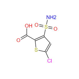 3-（氨基磺酰基）-5-氯噻吩-2-羧酸,3-(Aminosulfonyl)-5-chlorothiophene-2-carboxylic acid