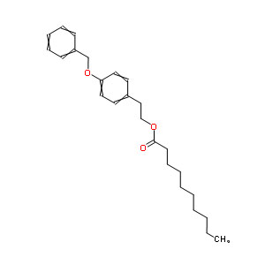 4-苄氧基苯基乙基葵酸酯,2-(4-phenylmethoxyphenyl)ethyl decanoate