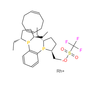 (-)-1,2-Bis((2R,5R)-2,5-二乙基)苯(辛二烯)三氟甲烷磺酰铹