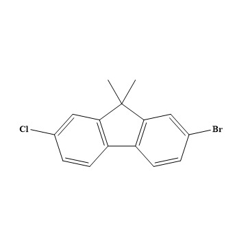 2-溴-7-氯-9,9'-二甲基芴,9H-Fluorene, 2-bromo-7-chloro-9,9-dimethyl-