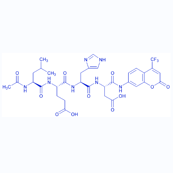 荧光半胱天冬酶底物Ac-LEHD-AFC,Ac-Leu-Glu-His-Asp-AFC