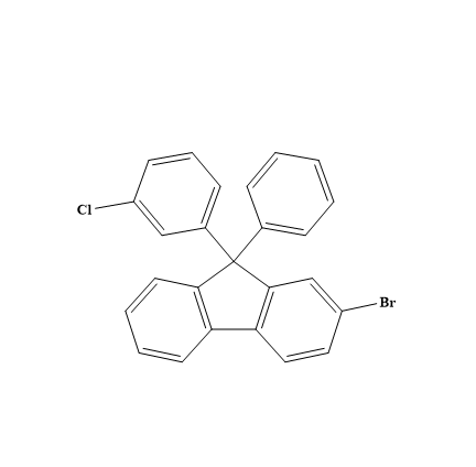 2-溴-9-(3-氯苯基)-9-苯基-9H-芴,2-Bromo-9-(3-chlorophenyl)-9-phenyl-9H-fluorene