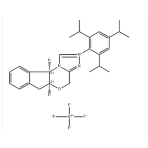 (5AS,10BR)-2-(2,4,6-三异丙基苯基)-4,5A,6,10B-四氢茚并[2,1-B][1,2,4]三唑并[4,3-D][1,4]恶嗪-2-鎓四氟硼酸盐 1827720-97-7