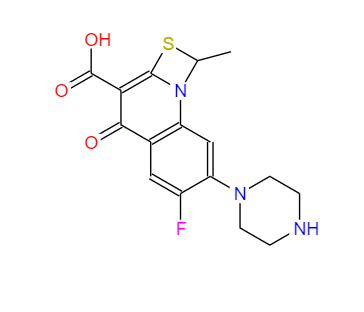 普卢利沙星中间体 III,6-Fluoro-1-methyl-4-oxo-7-(1-piperazinyl)-4H-1,3thiazeto3,2-aquinoline-3-carboxylic acid