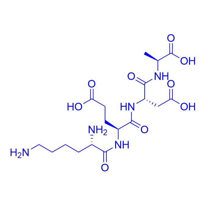 四肽KEDA,H-Lys-Glu-Asp-Ala-OH
