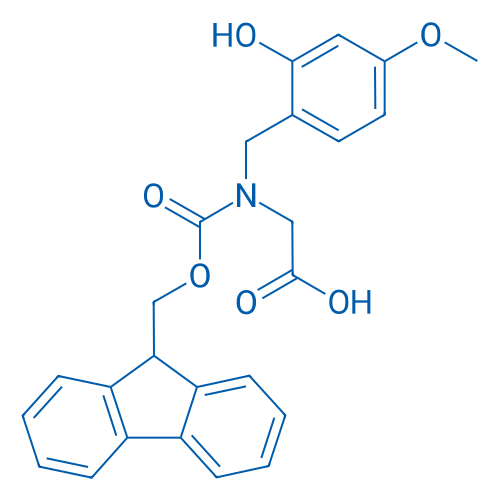 2-((((9H-芴-9-基)甲氧基)羰基)(2-羟基-4-甲氧基苄基)氨基)乙酸,Fmoc-N(Hmb)-Gly-OH